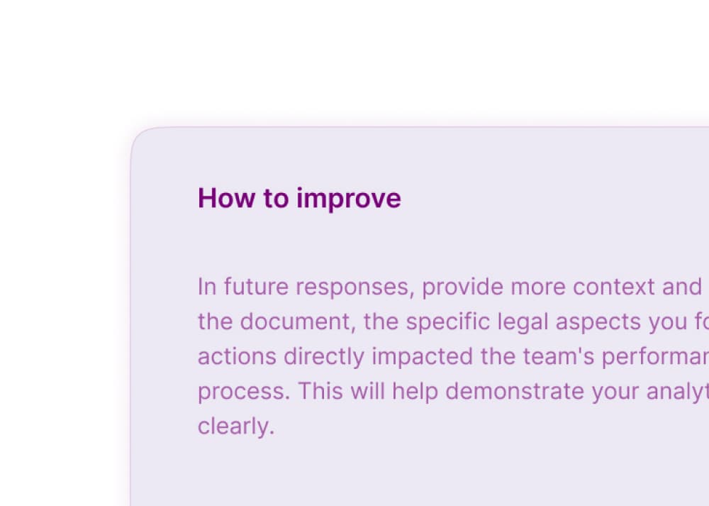 Practice your answers over and over until you reach perfection